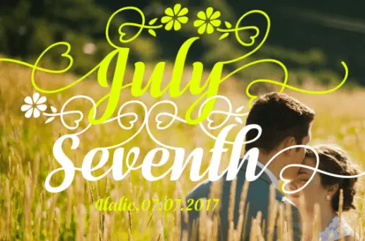 July Seventh Font