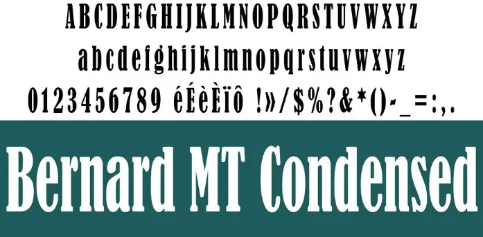 bernard-mt-condensed-font