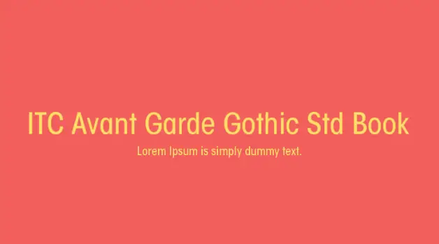 ITC-Avant-Garde-Gothic-Std