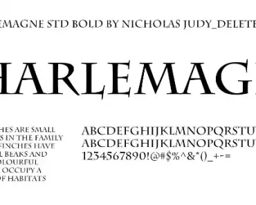 charlemagne-std-font