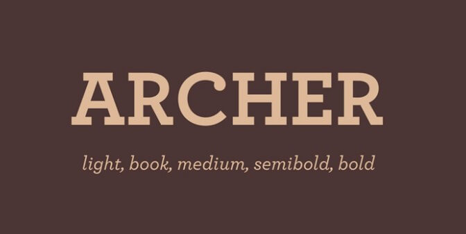 Archer Book Font