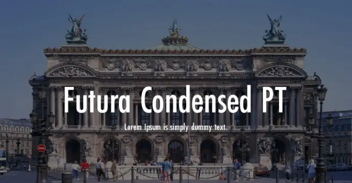 Futura Condensed Font