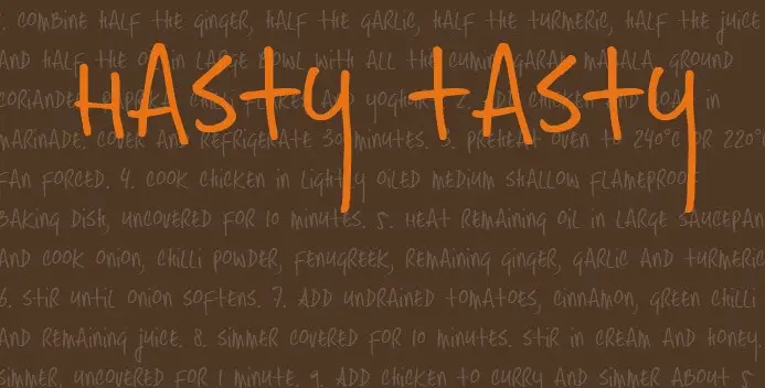 Hasty Font