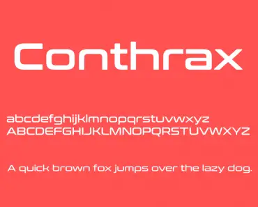 Conthrax Font