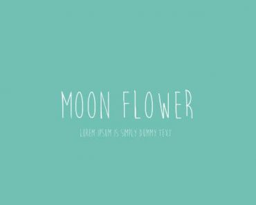 Moon Flower Font