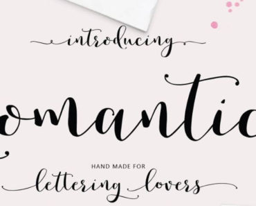 Romantic Font