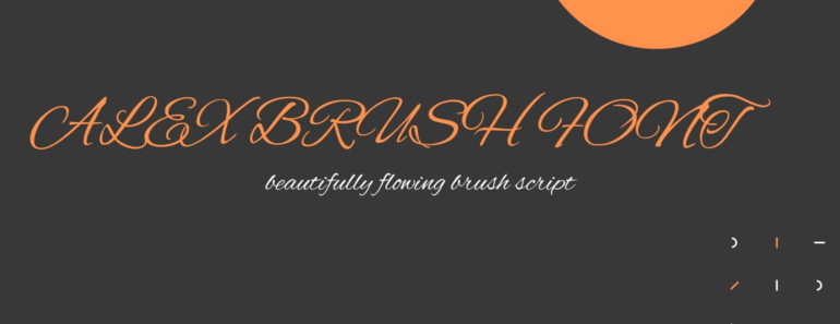 Alex Brush Font