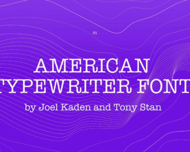 American Typewriter Font