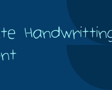 Cute Handwritting Font