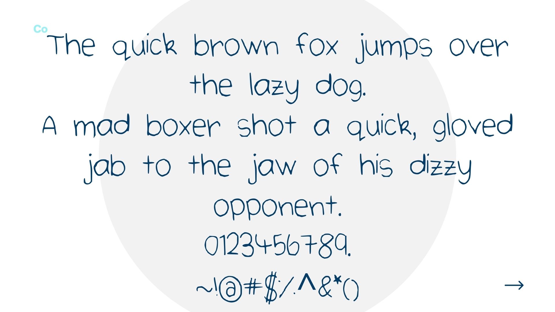 Cute Handwritting Font View