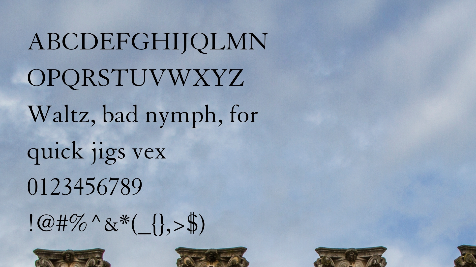 Granjon Roman Font