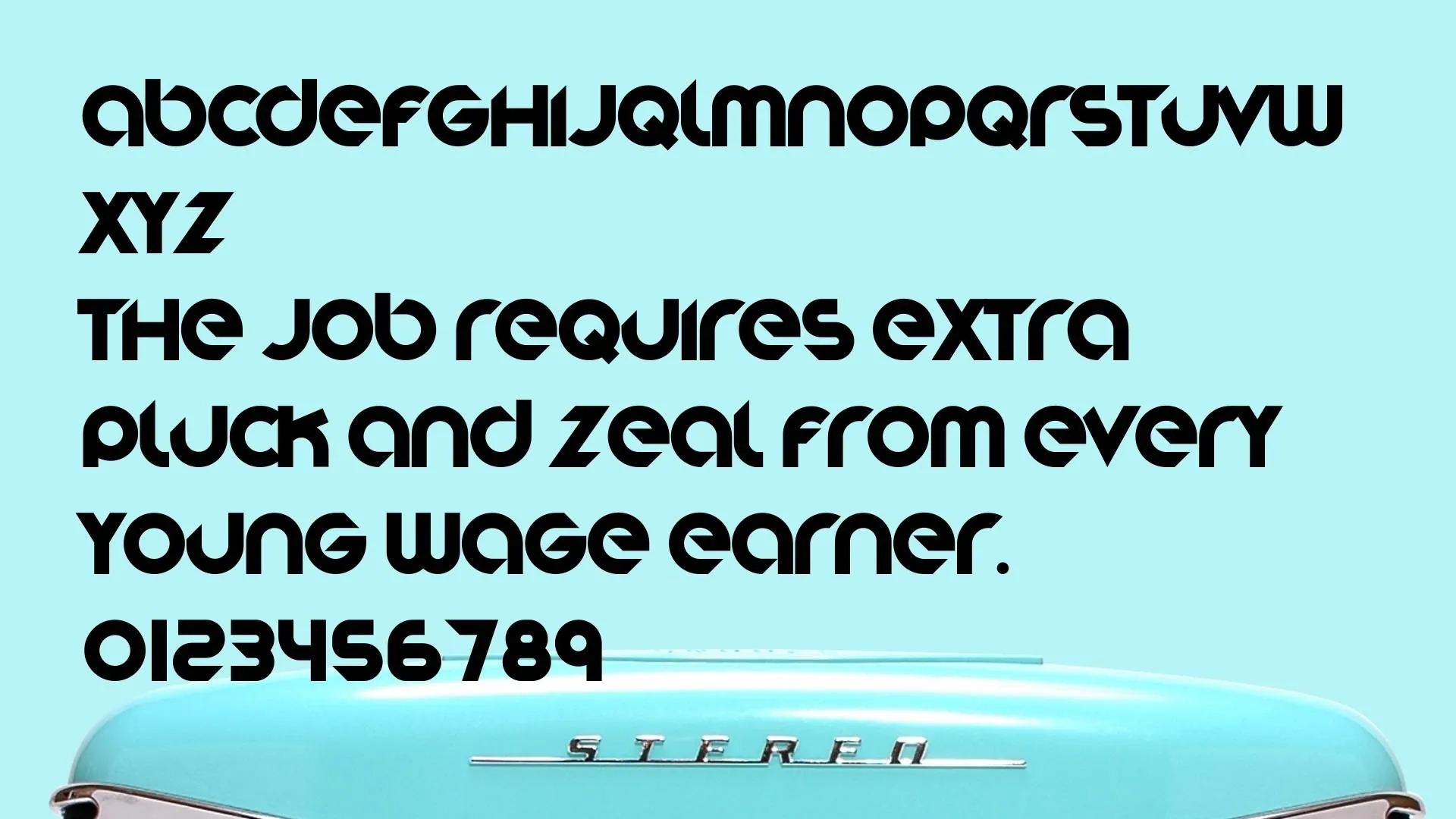 Stereofunk font