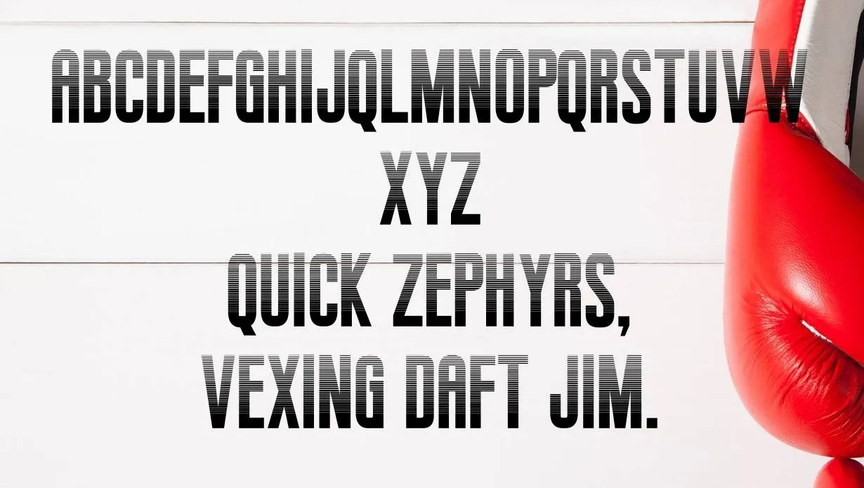 boxing font