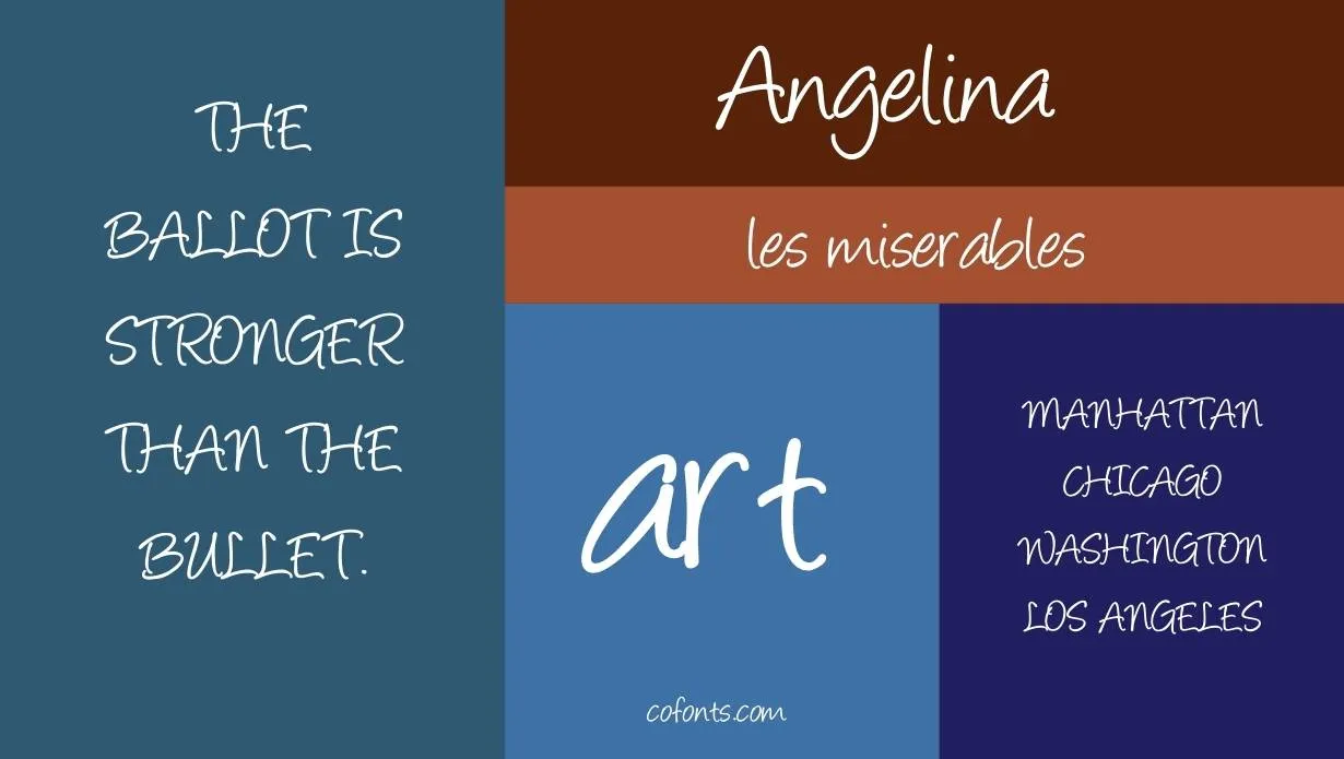 angelina font