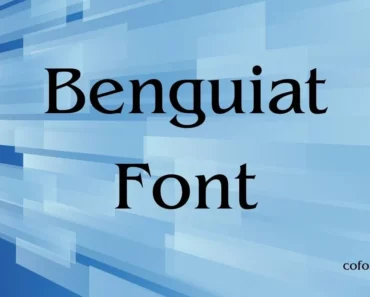 Benguiat Font