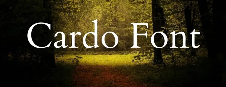 Cardo Font