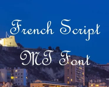 French Script MT Font