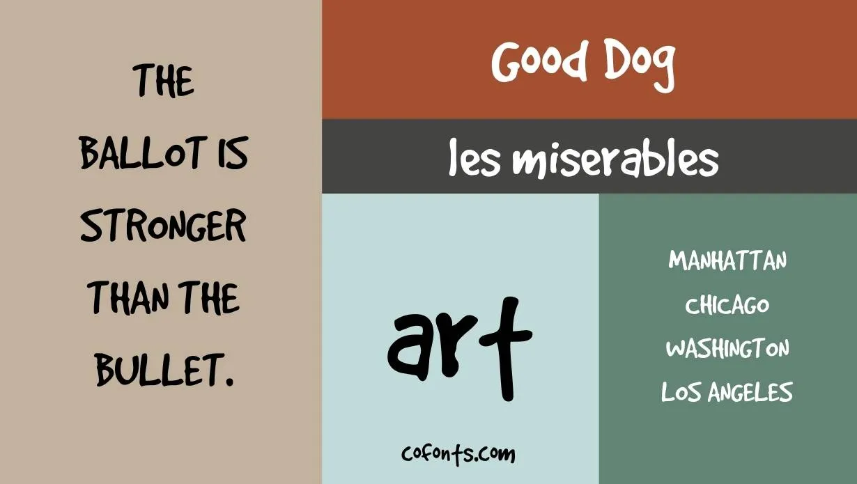 good dog font