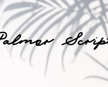 Palmer Script Font