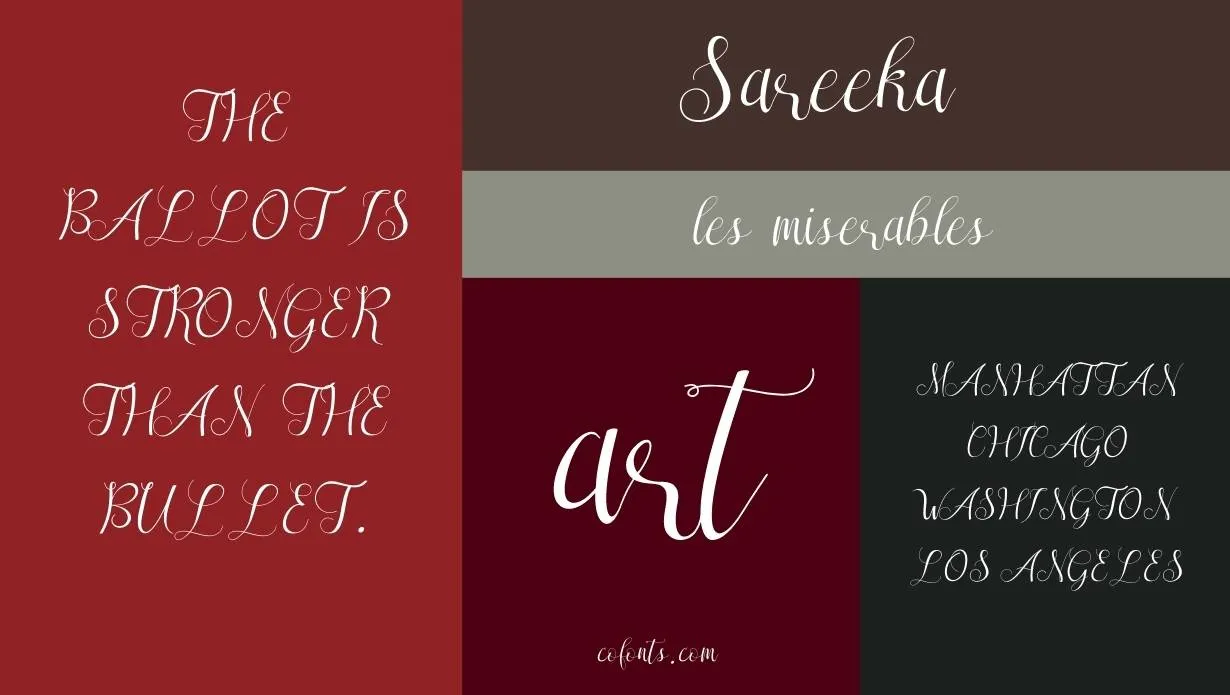 sareeka font