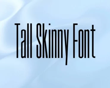 Tall Skinny Condensed Font