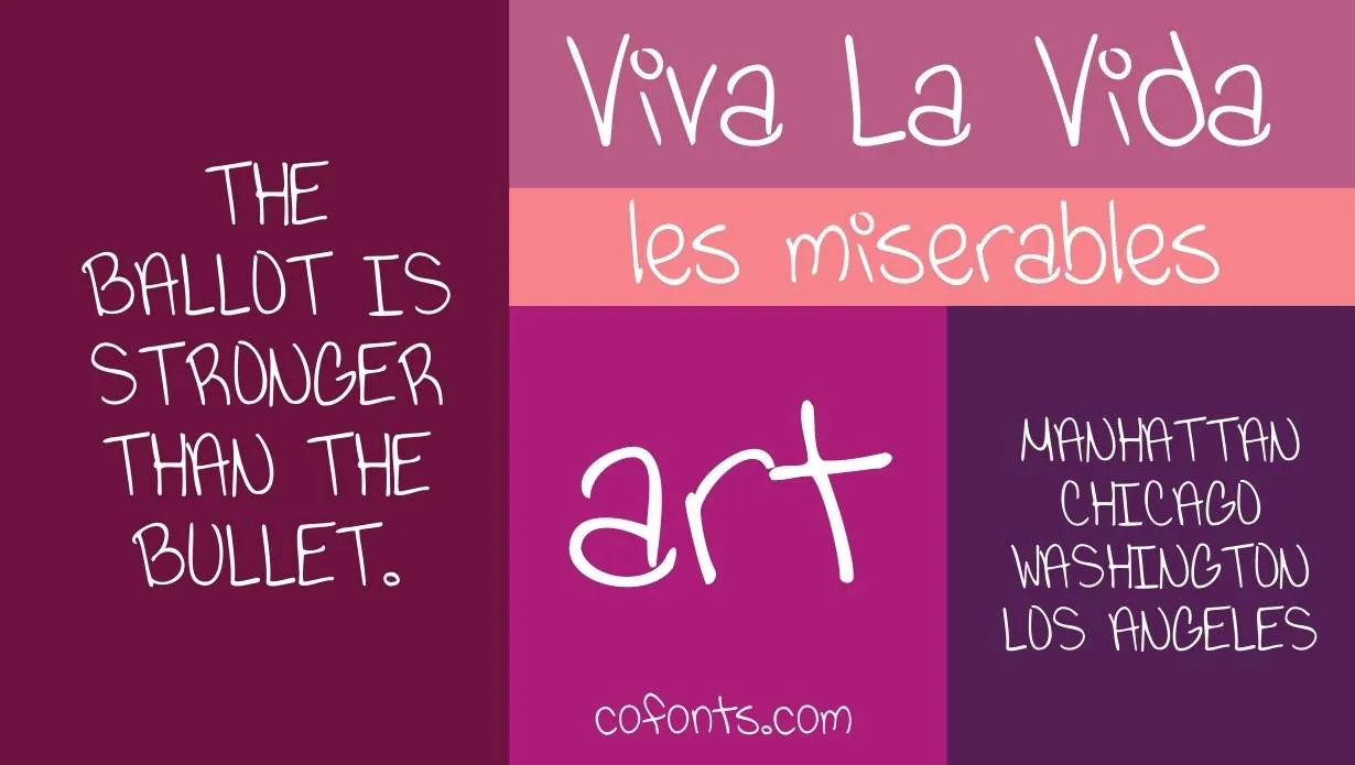 Viva La Vida Font