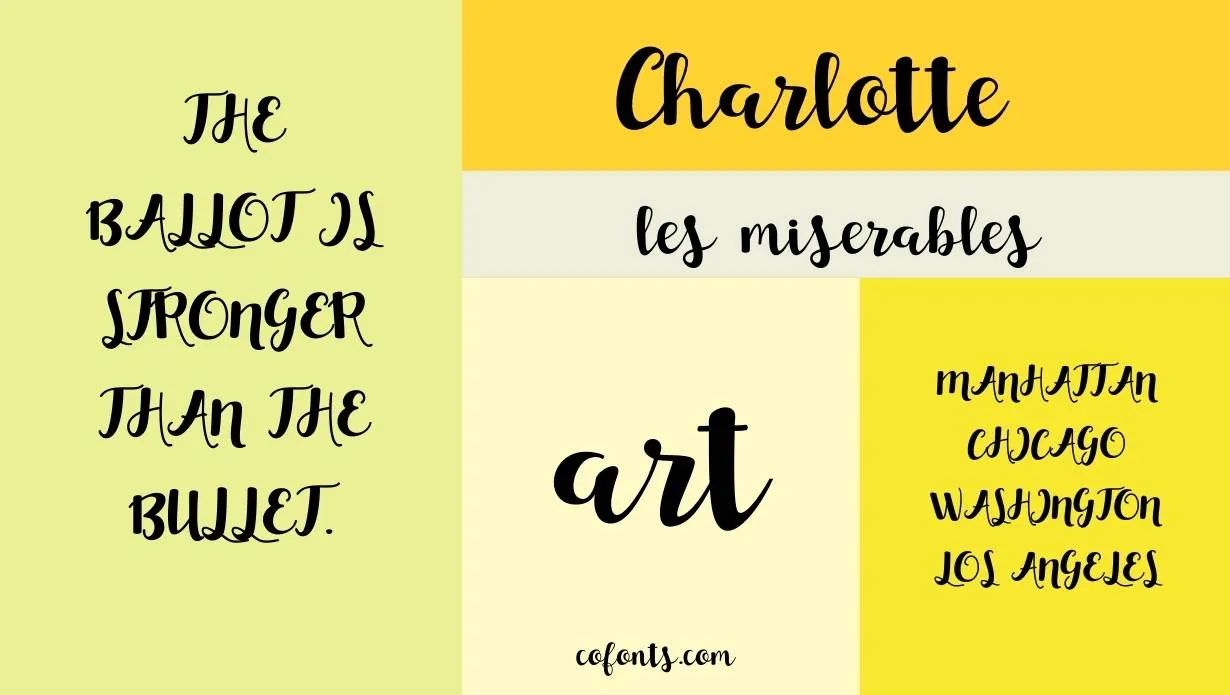 Charlotte Script Font