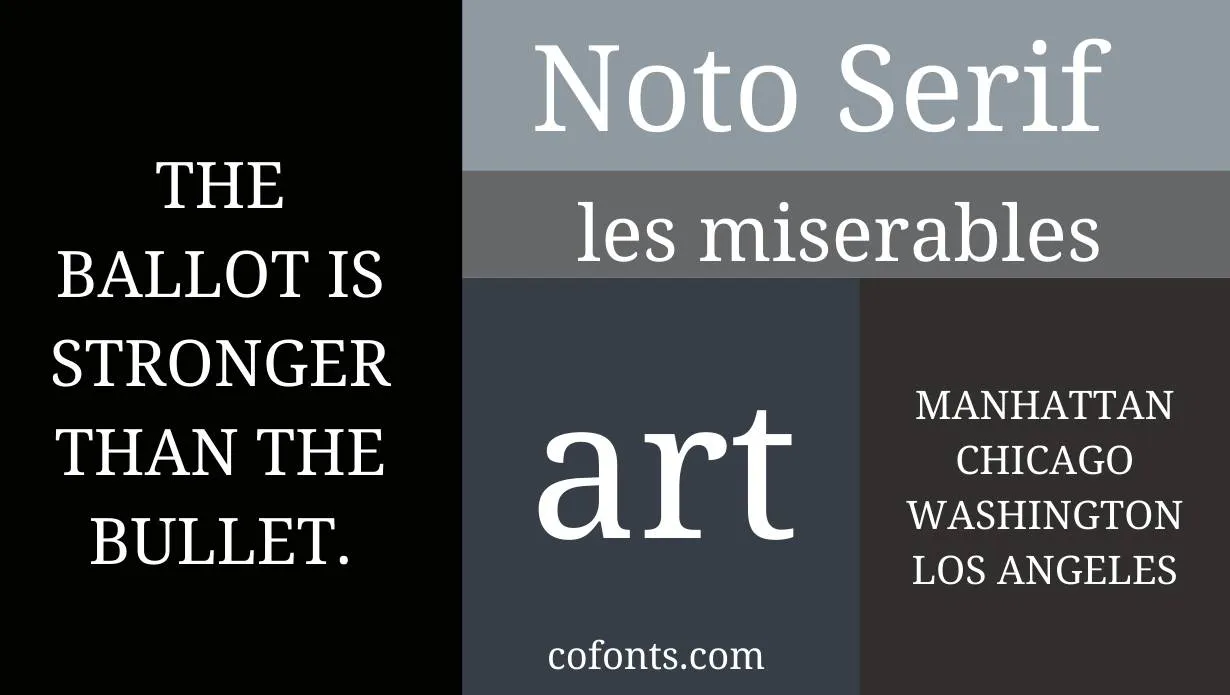 noto serif font