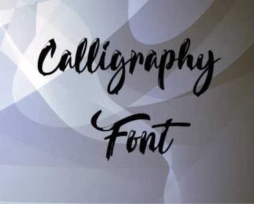 Calligraphy Font