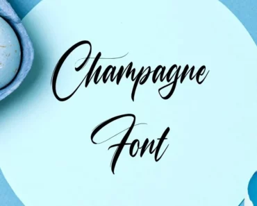 Champagne Font