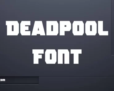 Deadpool Font