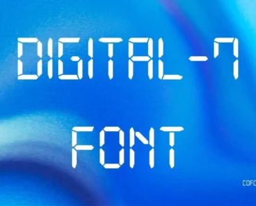 Digital 7 Font