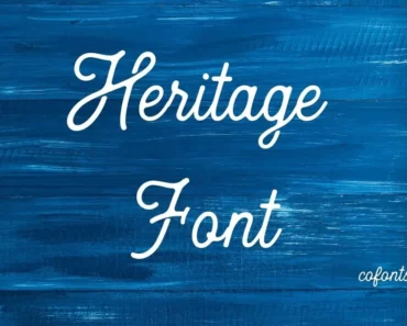 Heritage Font