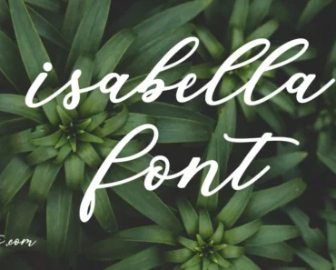 Isabella Script Font