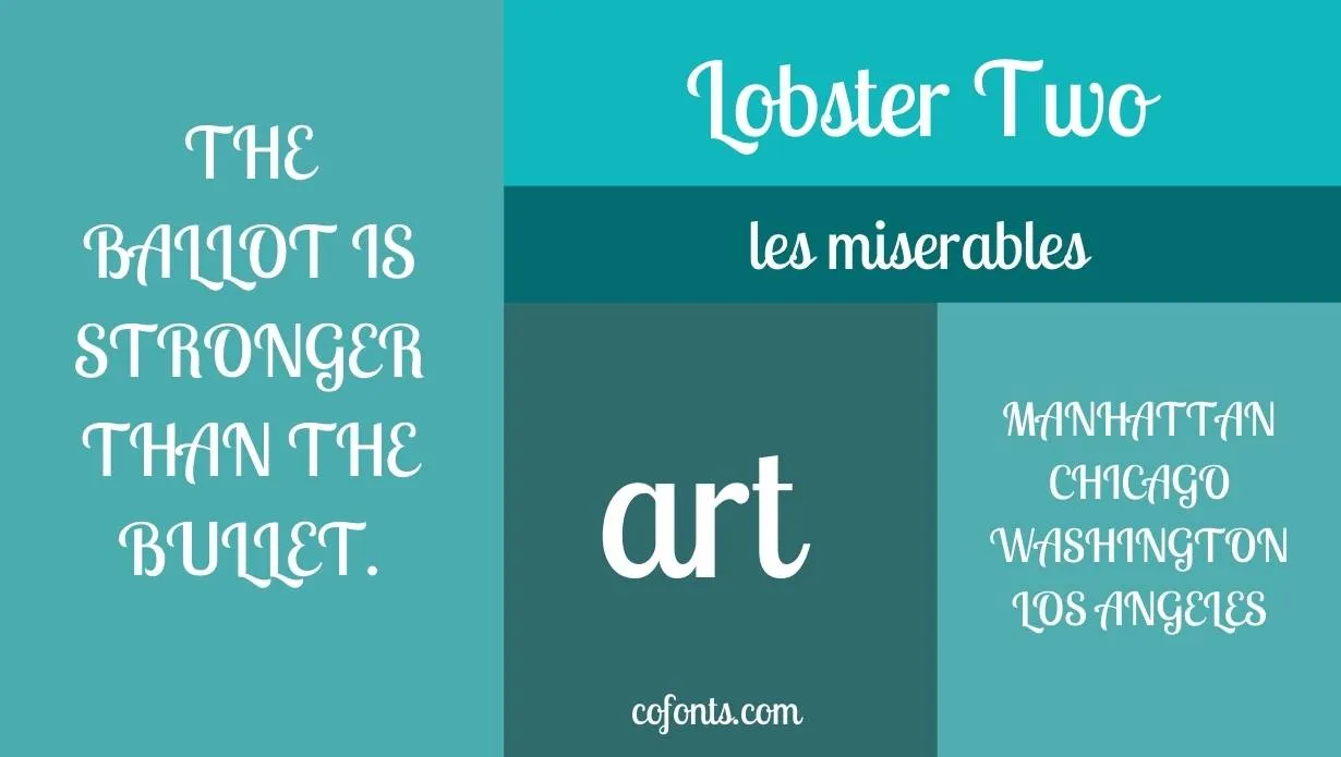 Lobster Two Font