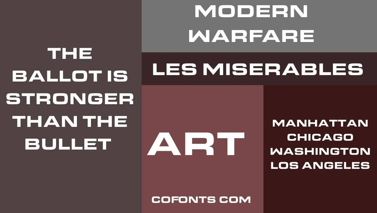 Modern Warfare Font