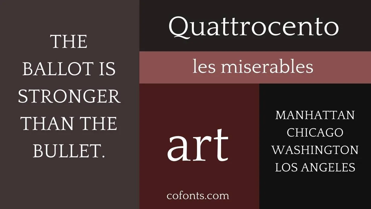 Quattrocento Font