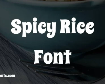 Spicy Rice Font