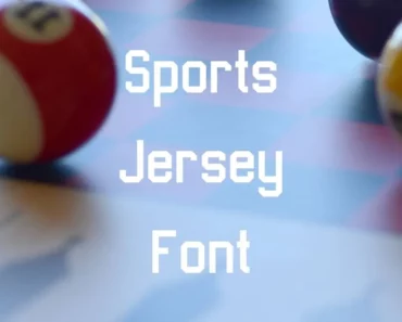 Sports Jersey Font