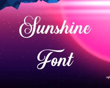 Sunshine Font