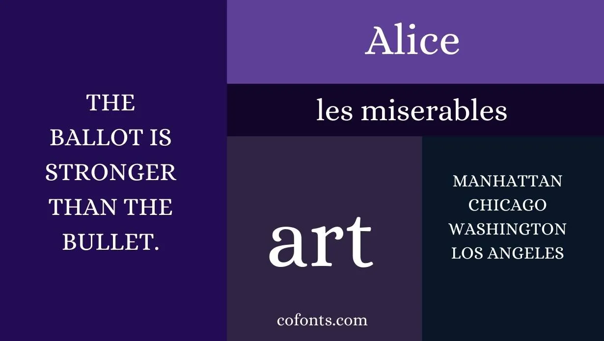 Alice Font