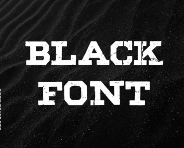 Black Font