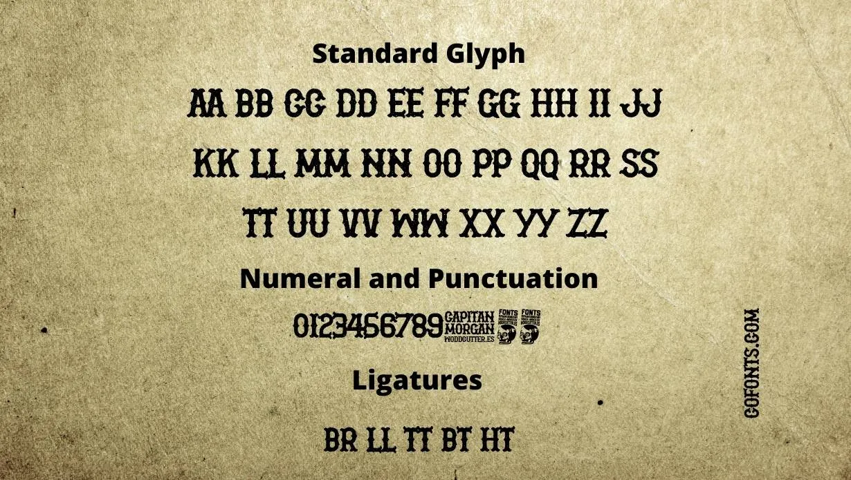 Captain Morgan Font