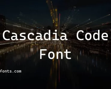 Cascadia Code Font