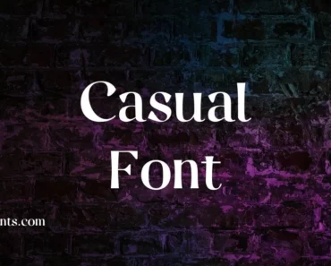 Casual Font