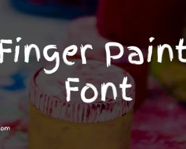 Finger Paint Font