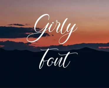 Girly Font