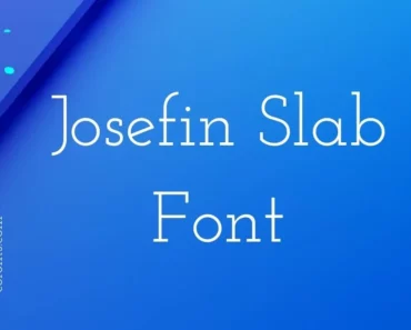 Josefin Slab Font