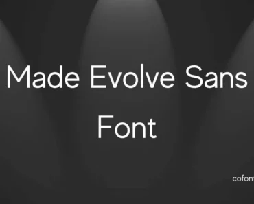 Made Evolve Sans Font