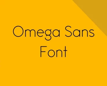 Omega Sans Font